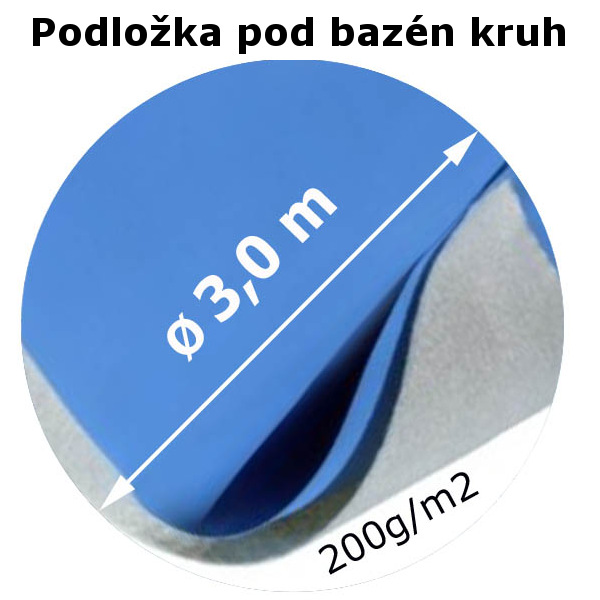 Podložka pod bazén kruh 3,0 m  200g