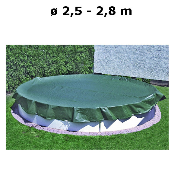 Letní bazénová plachta kruh 2,5 - 2,8 m