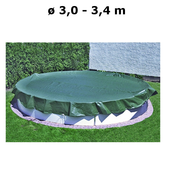 Letní bazénová plachta kruh 3,0 - 3,4 m