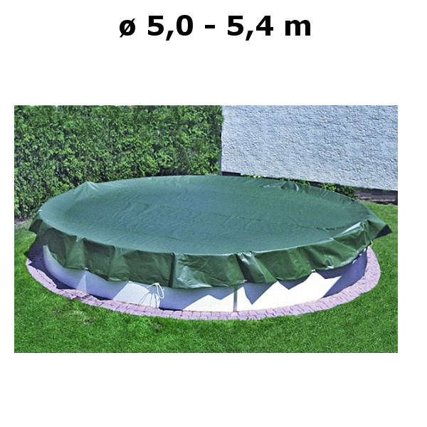 Letní bazénová plachta kruh 5,0 - 5,4 m