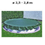 Letní bazénová plachta kruh 2,5 - 2,8 m