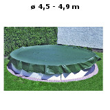 Letní bazénová plachta kruh 4,5 - 4,9 m